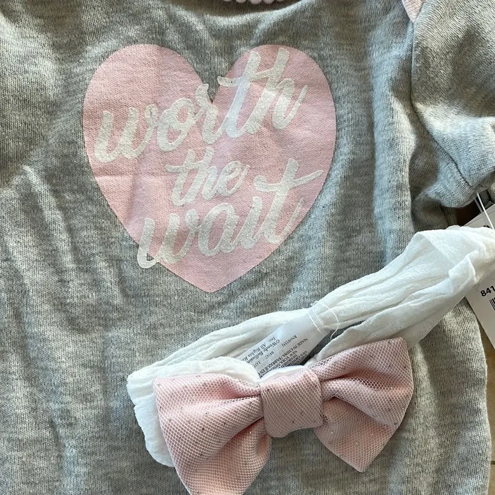 NWT Wendy Bellisimo Onesy and Matching Headband Size 9M
